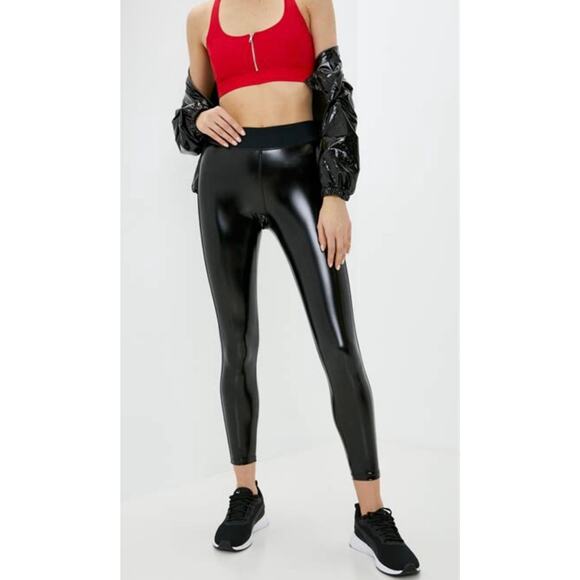 Heroine Sports Downtown Leggings Black Patent Size Small - Picture 12 of 12